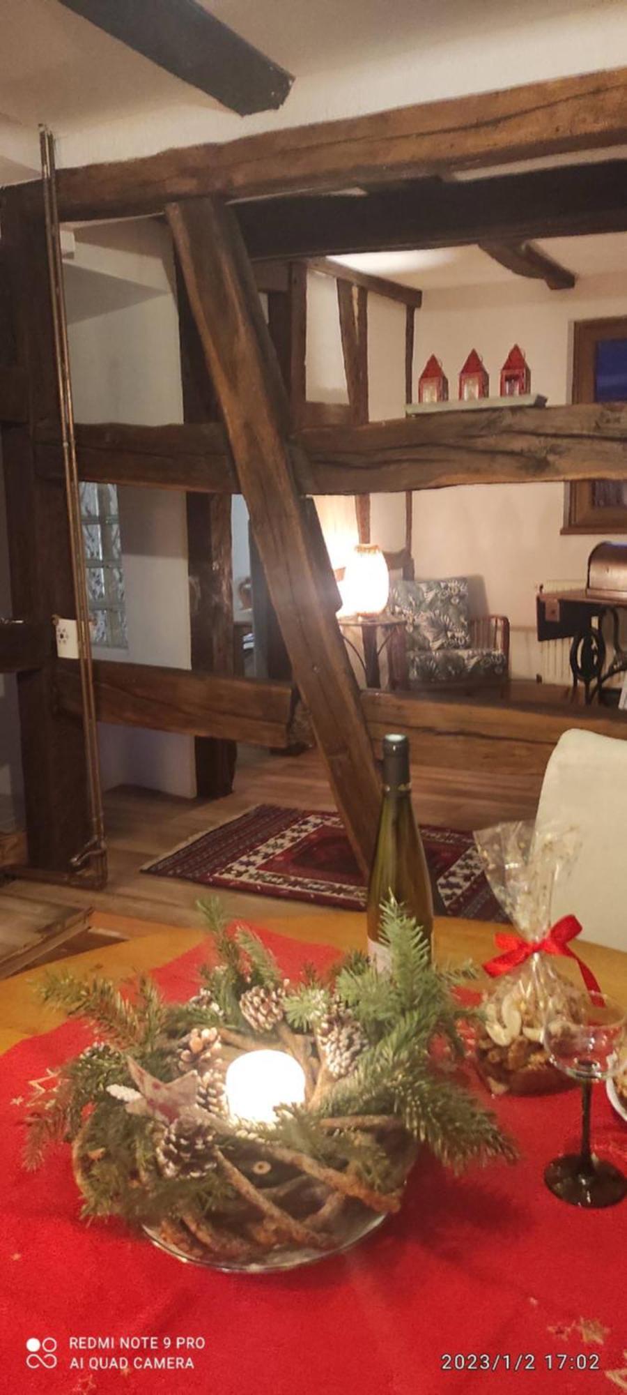 GITE AU PETIT RUISSEAU-Etage et combles-maison alsacienne 4 personnes 3 nuitées minimum Langensoultzbach Exterior foto